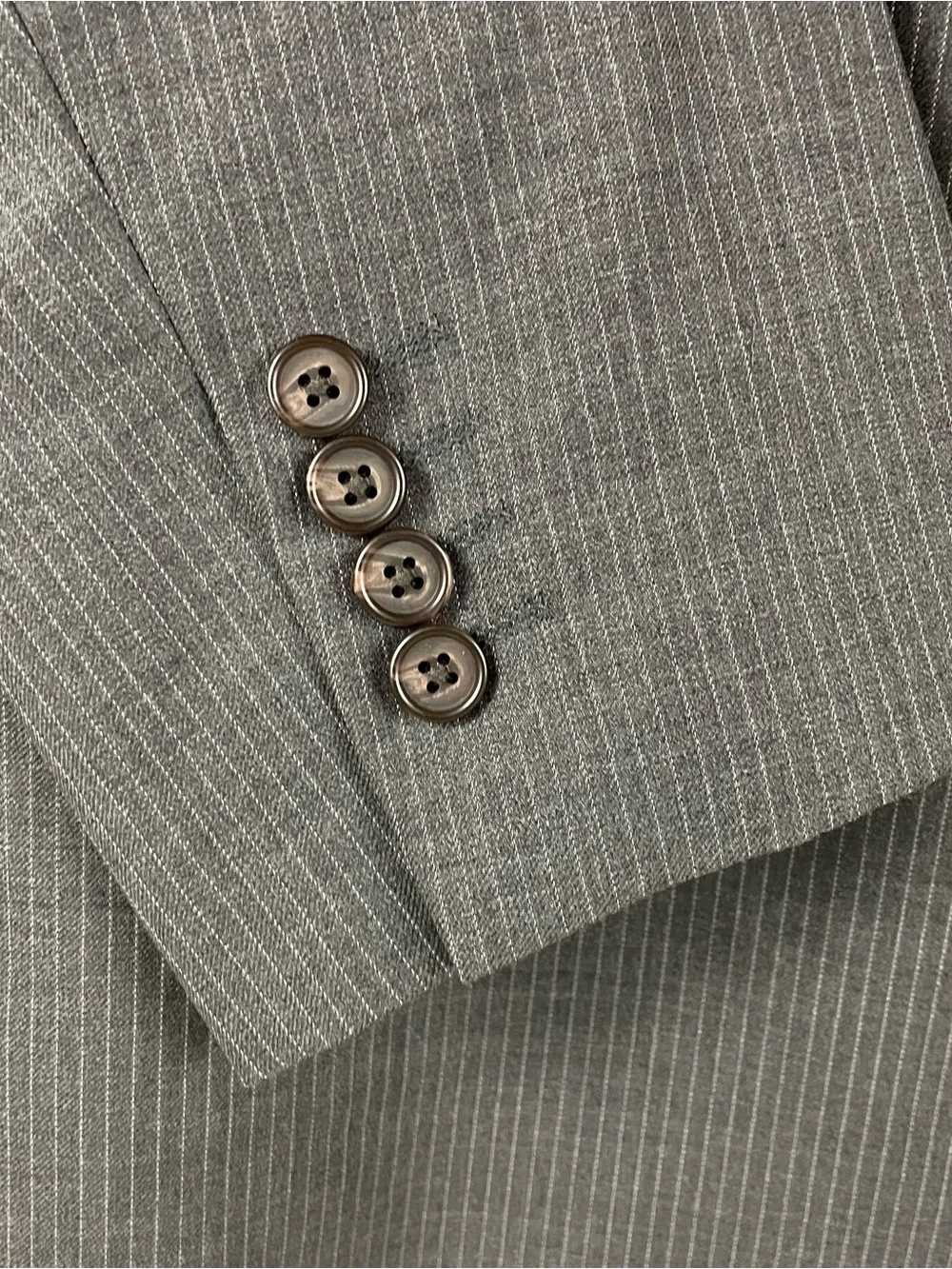 Ralph Lauren Blazer Men’s 44R Grey Pinstripe Wool 2 Button Single Vent R4